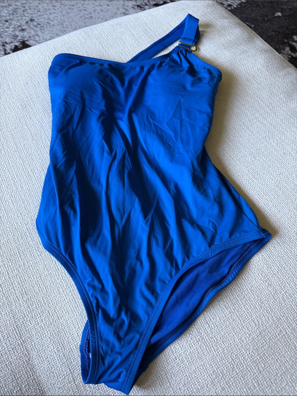 Tommy Bahama Royal Blue One-Shoulder One-Piece Swimsuit